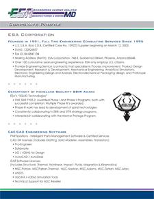 ESA Corporate Profile